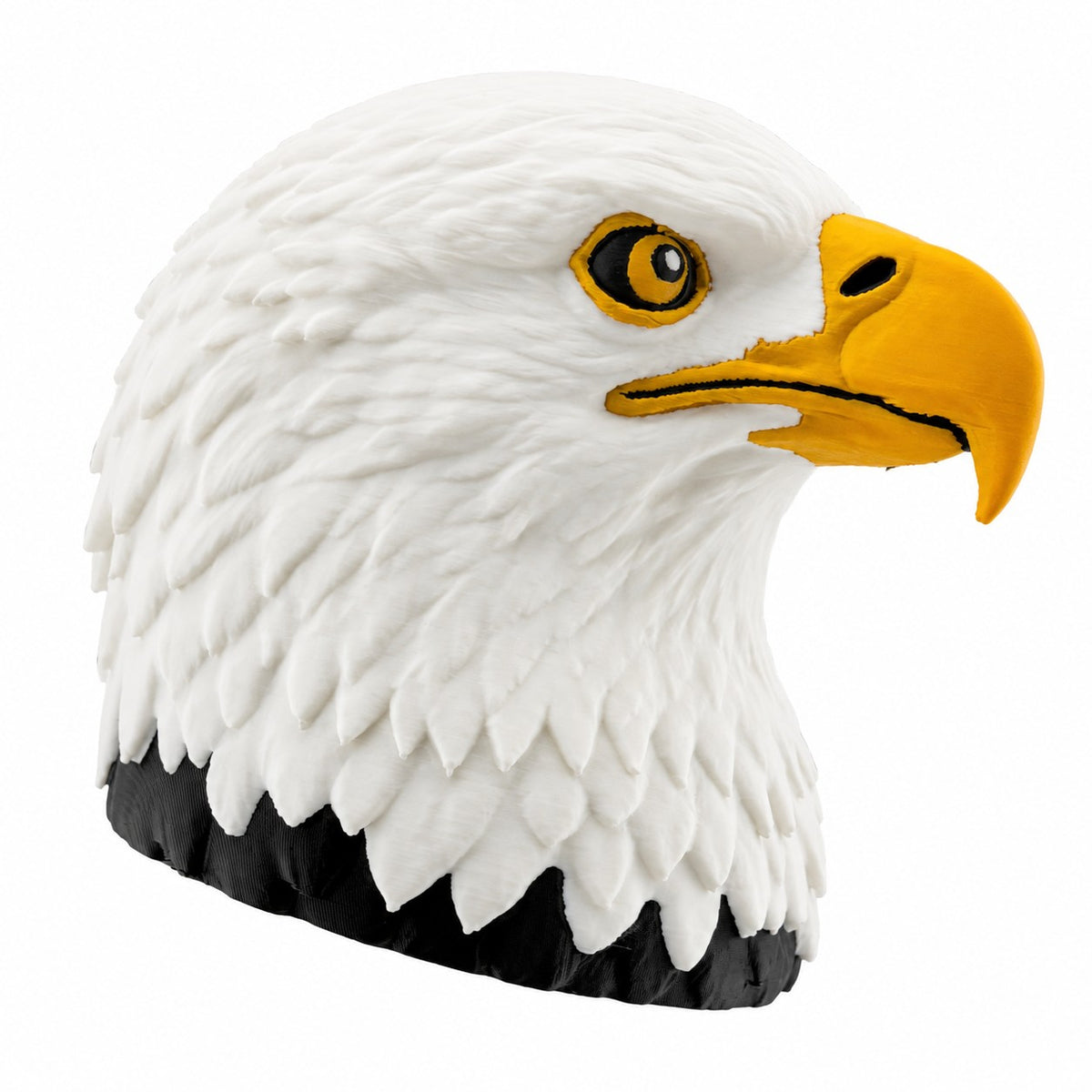 Towbar Republic 3D-printed bald eagle towbar cover for 50mm European tow balls with a protective clear coat finish.