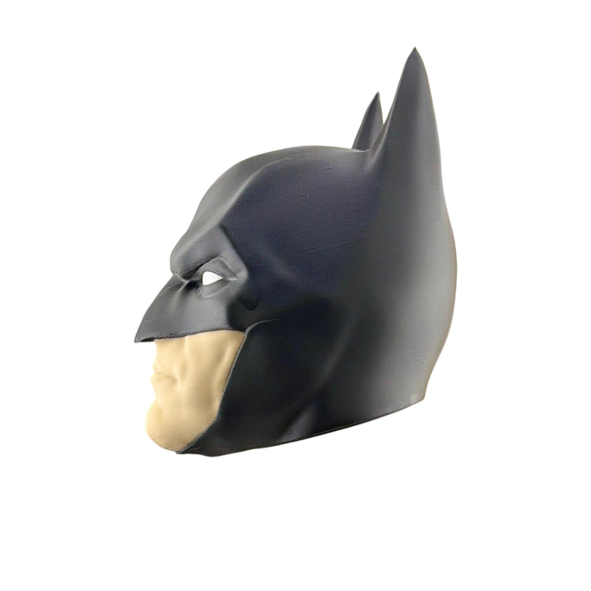 Towbar Republic Batman towbar cover for 50mm European tow balls, featuring a black sculpted cowl and beige chin detail.