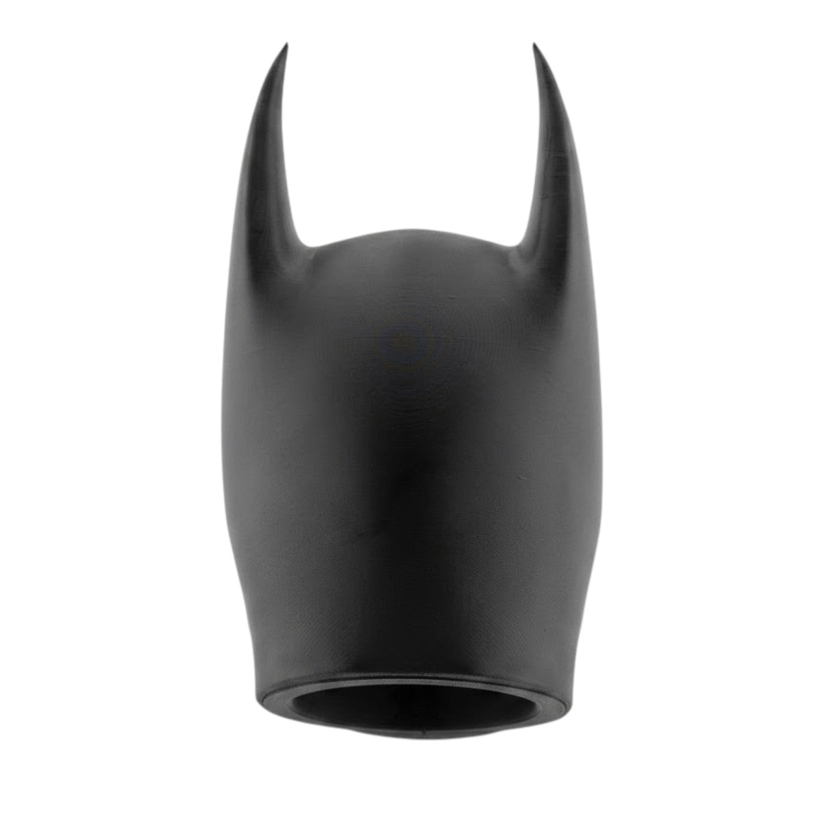 Towbar Republic Batman-inspired 50mm tow ball cover in black 3D printed PLA and PETG with a protective clear coat