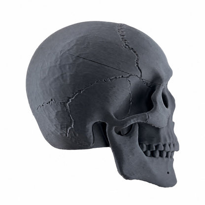 Towbar Republic charcoal skull towbar cover for 50mm European tow balls with a protective clear coat finish.