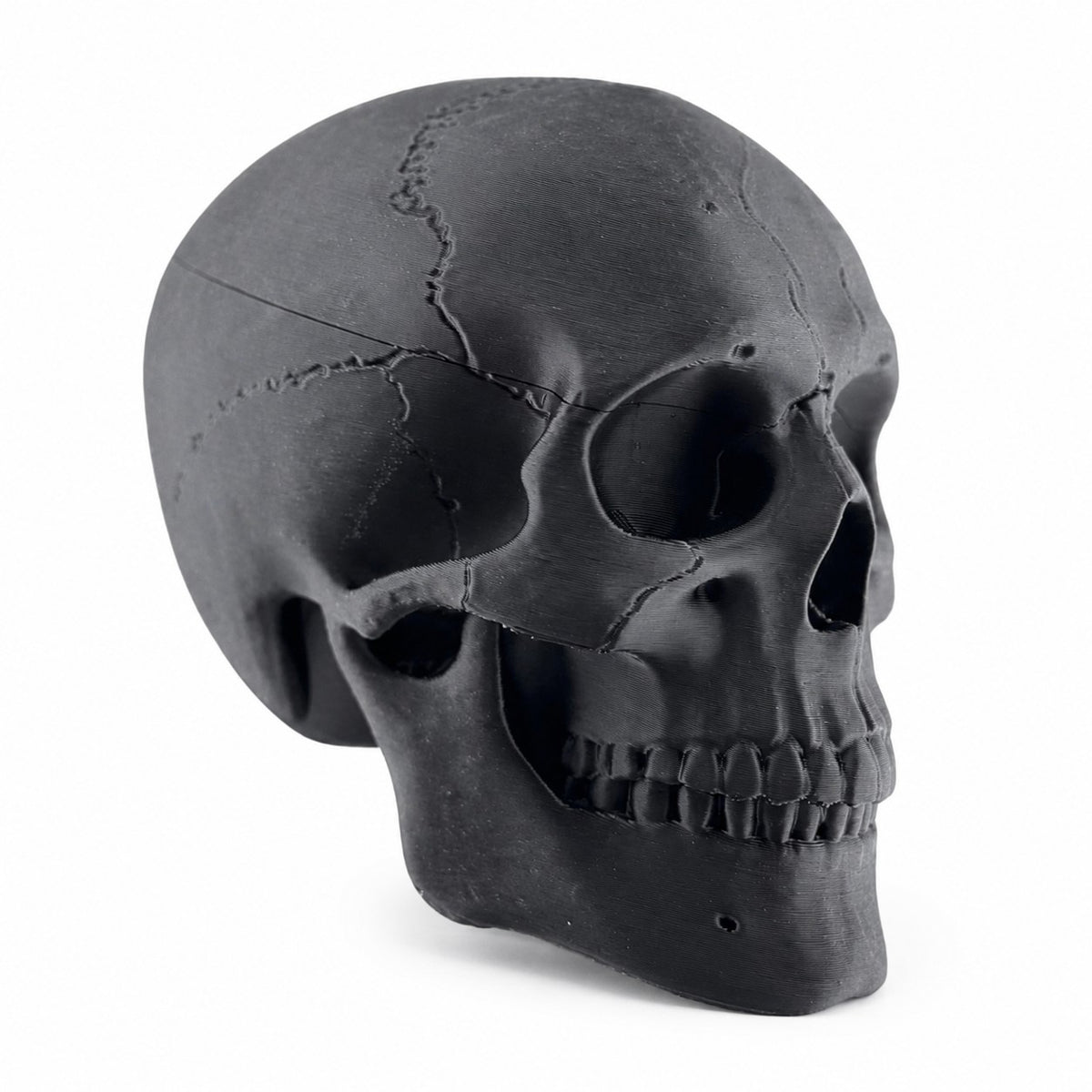Towbar Republic charcoal skull towbar cover for 50mm European tow balls with a protective clear coat finish.