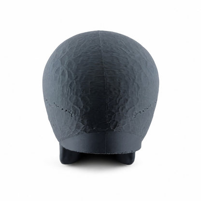 Towbar Republic charcoal skull towbar cover for 50mm European tow balls with a protective clear coat finish