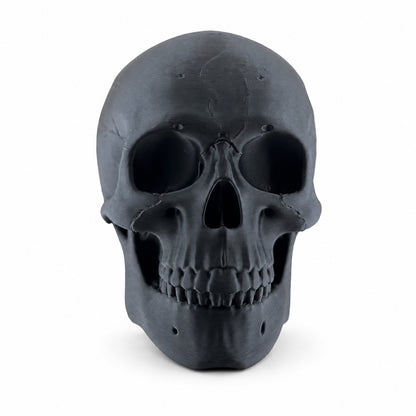 Towbar Republic charcoal skull towbar cover for 50mm European tow balls with a protective clear coat finish