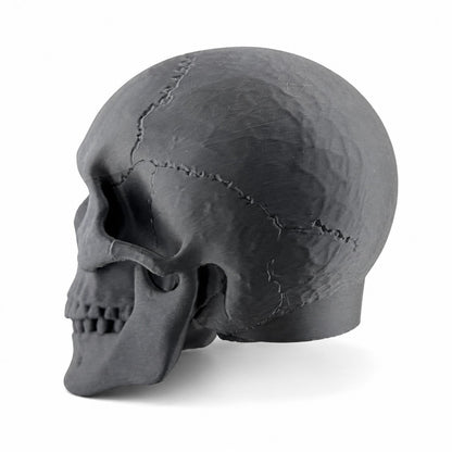 Towbar Republic charcoal skull towbar cover for 50mm European tow balls with a protective clear coat finish