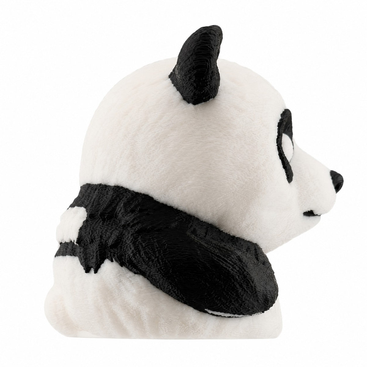 Towbar Republic panda towbar cover for 50mm European tow balls, made from durable black and white PLA 2.0 material.