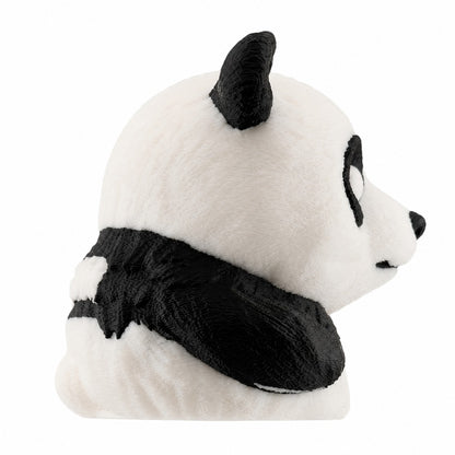 Towbar Republic panda towbar cover for 50mm European tow balls, made from durable black and white PLA 2.0 material.
