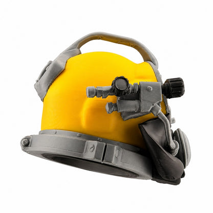 Towbar Republic yellow Kirby Morgan style diving helmet tow ball cover for 50mm European tow bars